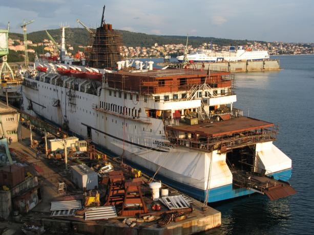Logos Hope refit in Trogir